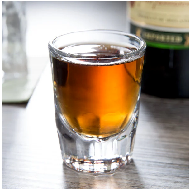 Heavy Espresso Shot Glass w/ Line - 2oz