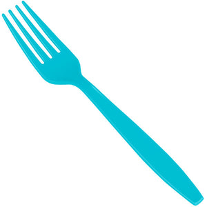 Bermuda Blue Disposable Plastic Fork