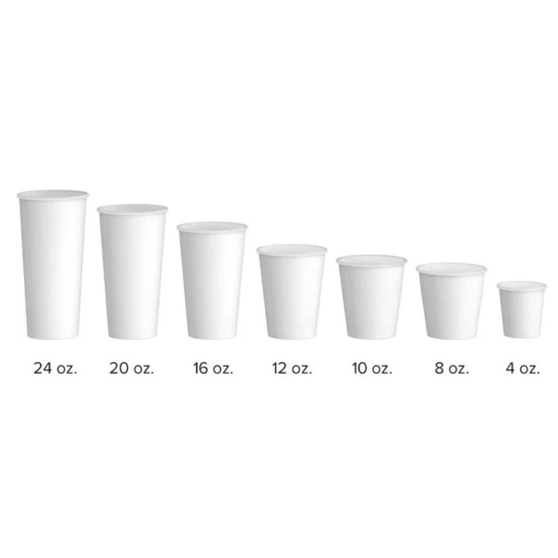SafePro 316W, 16-Ounce White Hot Paper Cups, 1000-Piece Case