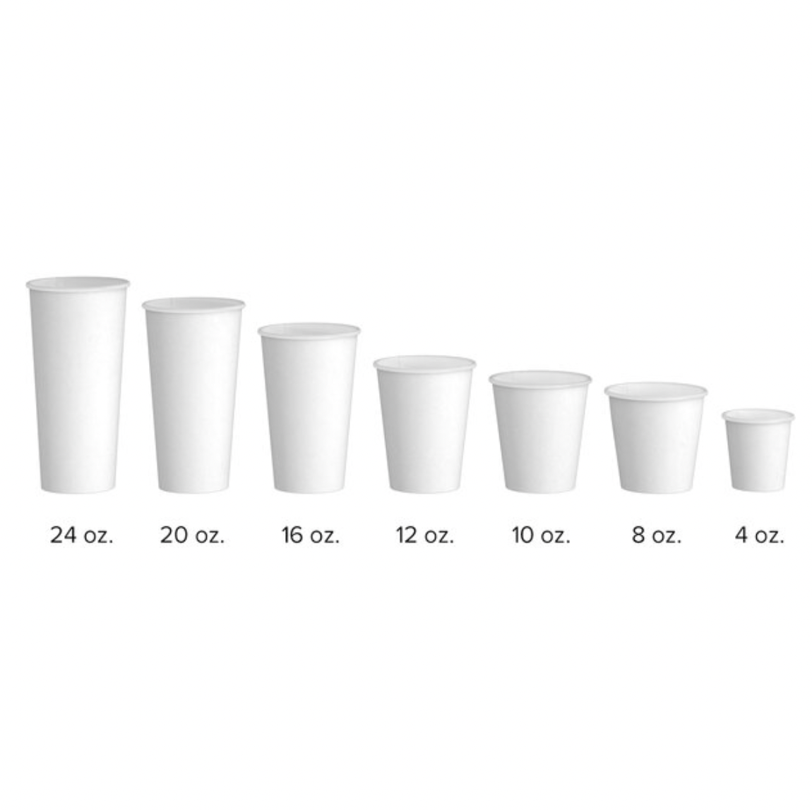 Choice 20 oz. White Poly Paper Hot Cup - 600/Case